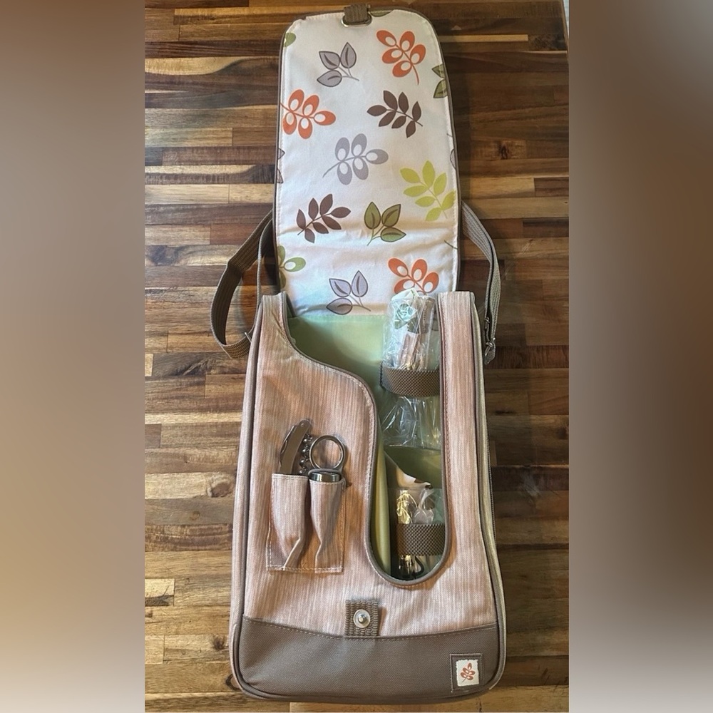 Barossa-Botanical Picnic Wine Tote Shoulder Bag New without tags